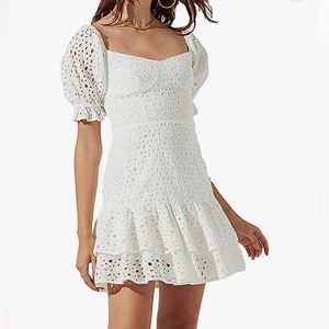 ASTR the Label white mini dress